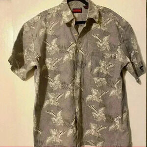 Wolverine Button down mens XL collared shirt floral marlin
